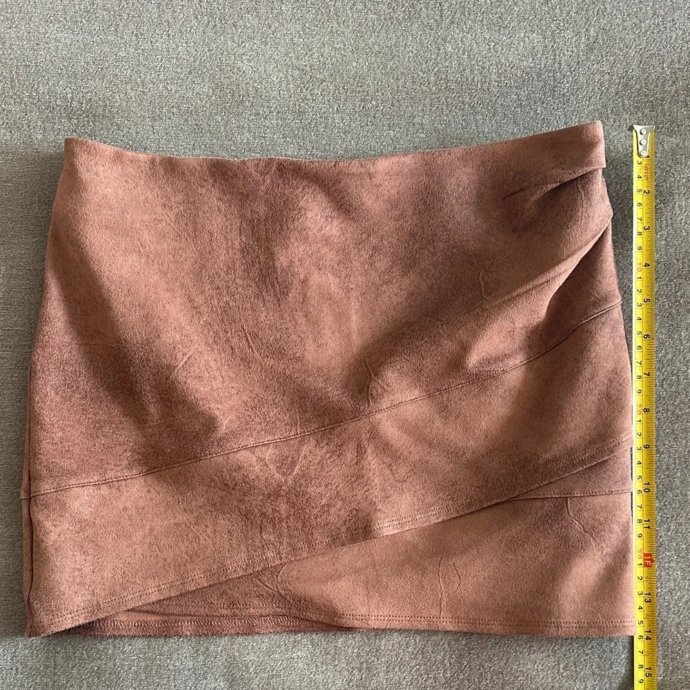 Free People Tan Wrap Mini Skirt - Picture 4 of 7